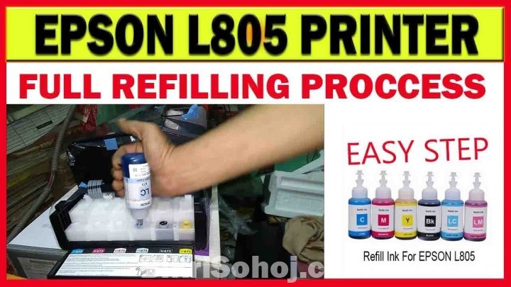 Epson Genuine Multipack ink refill Set for use with L805